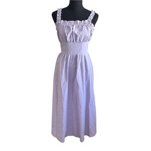 SHEIN Womens Y2K Babydoll Midi Dress Size XS Purple Preppy Cottagecore Fairycore